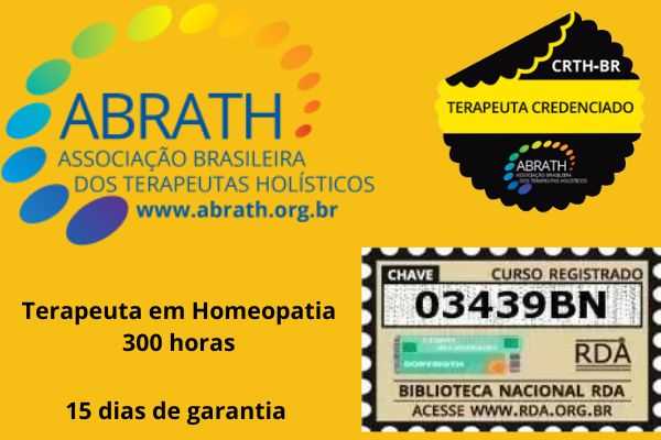 Curso de Formação Terapêutica em Homeopatia