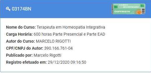 curso registrado