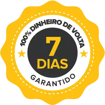 7 dias de garantia ou seu dinheiro de volta